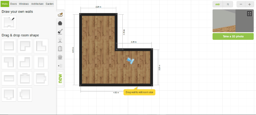 我的装饰3D房间规划师软件构建房间布局功能