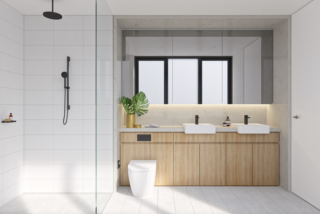 20个时髦的极简主义浴室设计想法，你会喜欢的极简主义