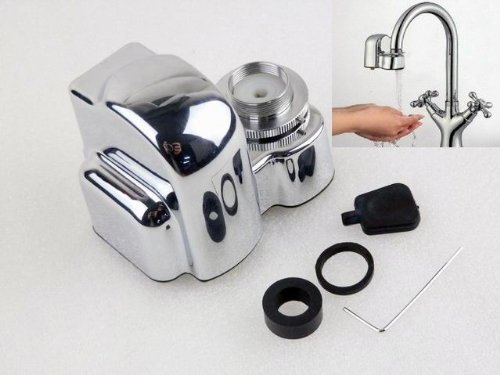 这款节水厨房水龙头设备可以让您将现有的手动水龙头转换为全自动、无触碰的设备。它的简单结构和适应性意味着你可以把这个新颖的功能添加到几乎任何现有的厨房。