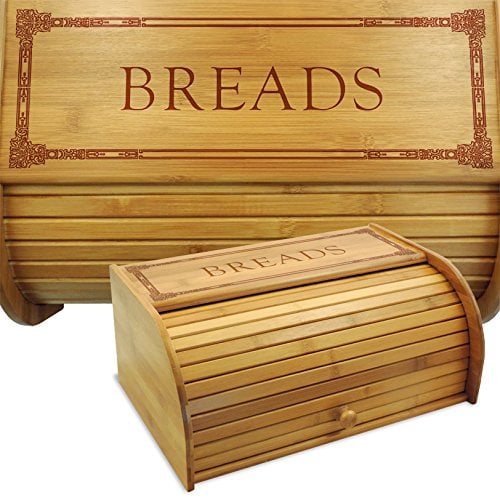 卷盖式面包盒非常节省空间。它提供了一个经典的设计，这将增加一个乡村风格的感觉，你的厨房。