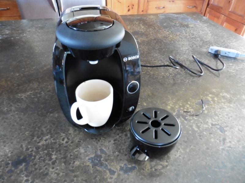 Tassimo T20咖啡机与溢出水库删除