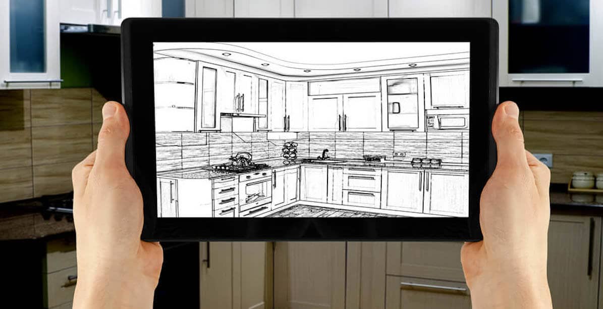 平板电脑展示厨房设计从室内设计软件188金宝搏软件