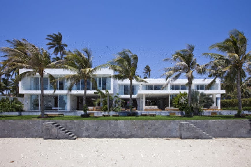 MM建筑事务所创造了令人惊叹的热带海滨“海洋”别墅