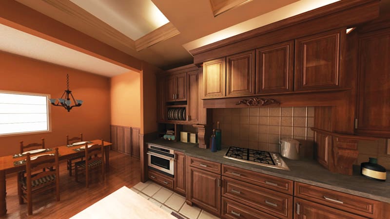丰富的木质厨房设计与2020厨房设计软件。188金宝搏软件
