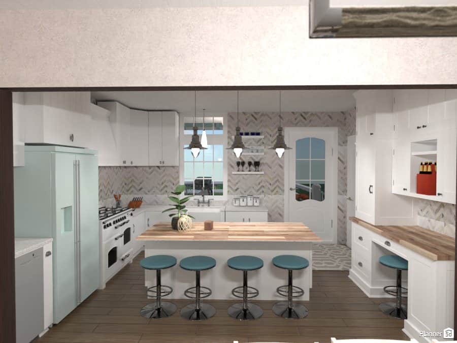美丽的厨房设计与planer5d软件