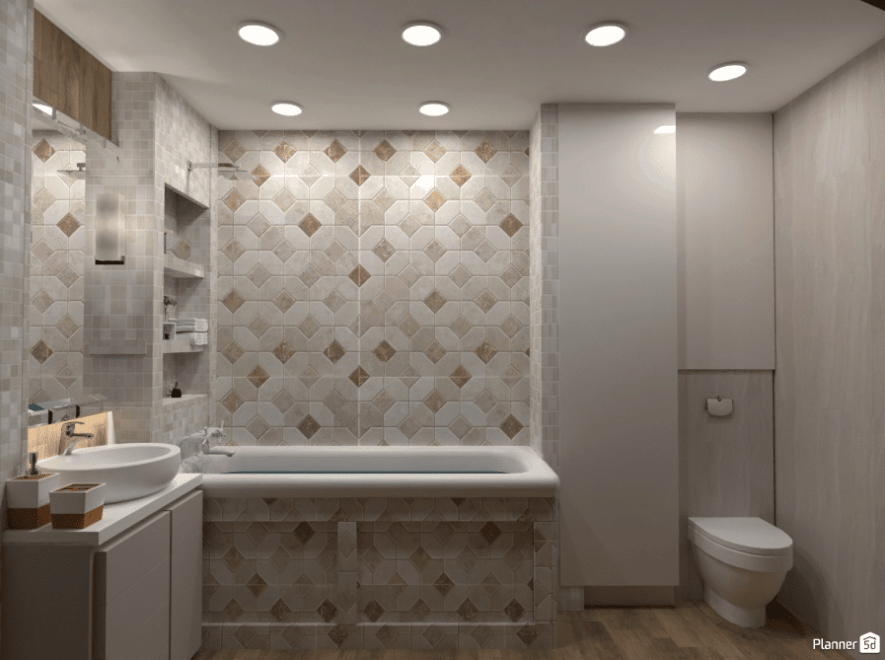 浴室3d设计与planner5d