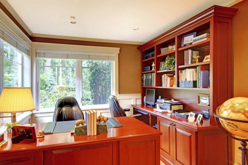 漂亮的家庭办公室和漂亮的家具