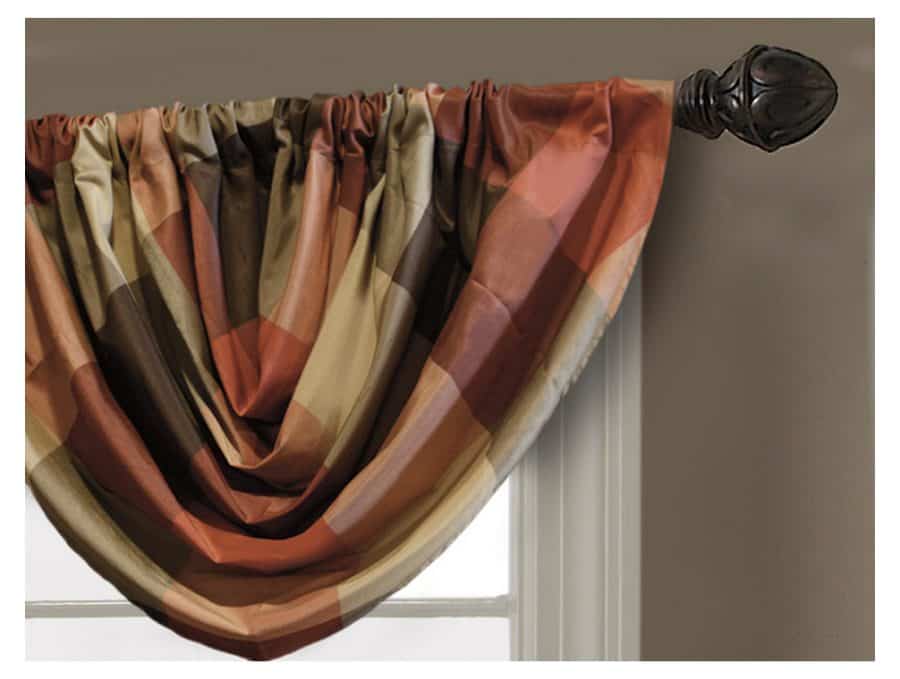 格子窗帘的布置风格。