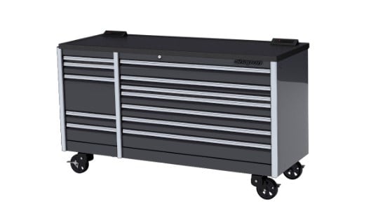84英寸12-drawer双重银行EPIQ系列床衬垫PowerTop辊与PowerDrawer出租车可脱卸的工具箱。