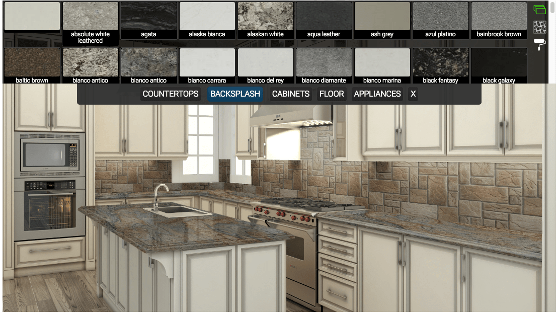 南方石材表面厨房可视化软件