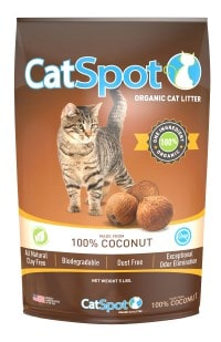 CatSpot有机猫砂由100%椰子制成。