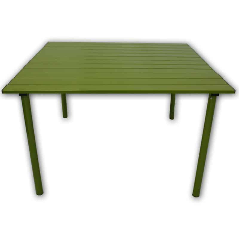 绿色的方形野餐桌