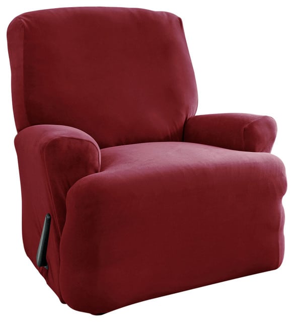 深红色单躺椅沙发套。