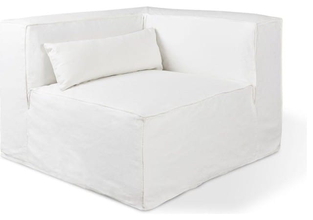 白色棉质沙发套。