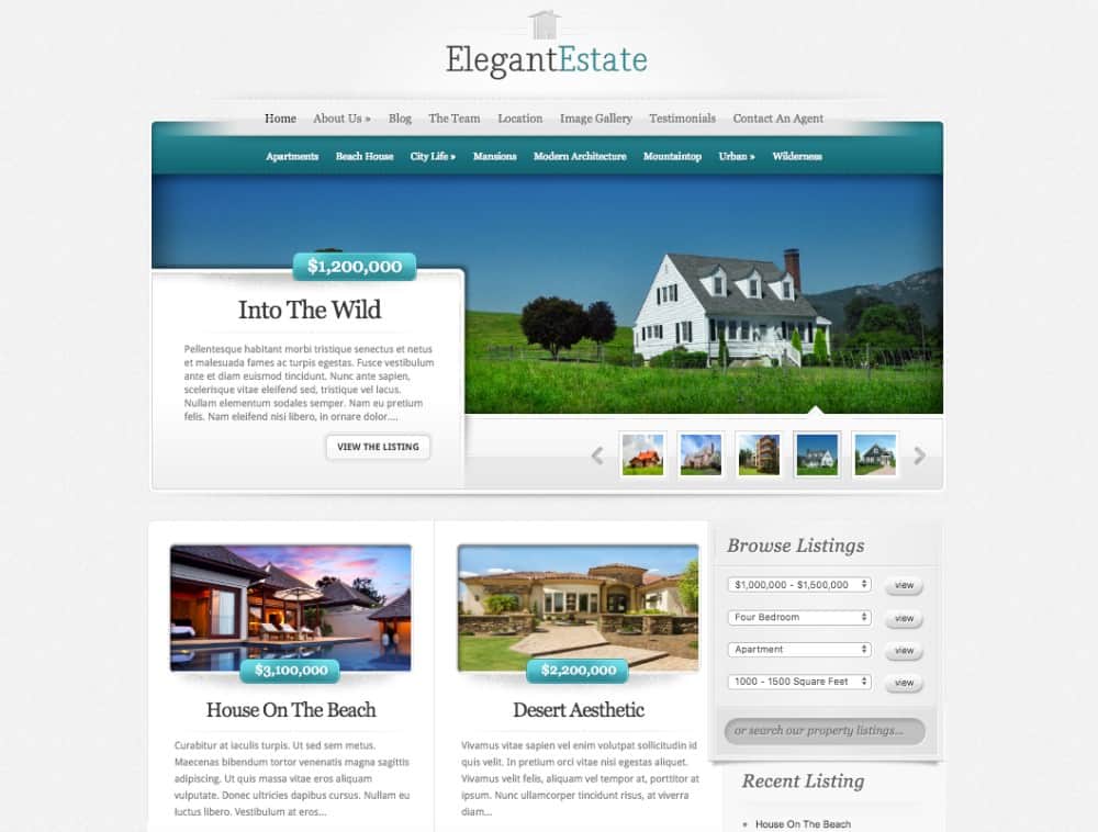 ElegantEstate房地产经纪人的主页