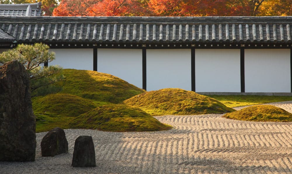 东福寺的日式石头花园(京都)