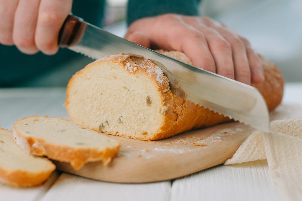切面包用的刀。