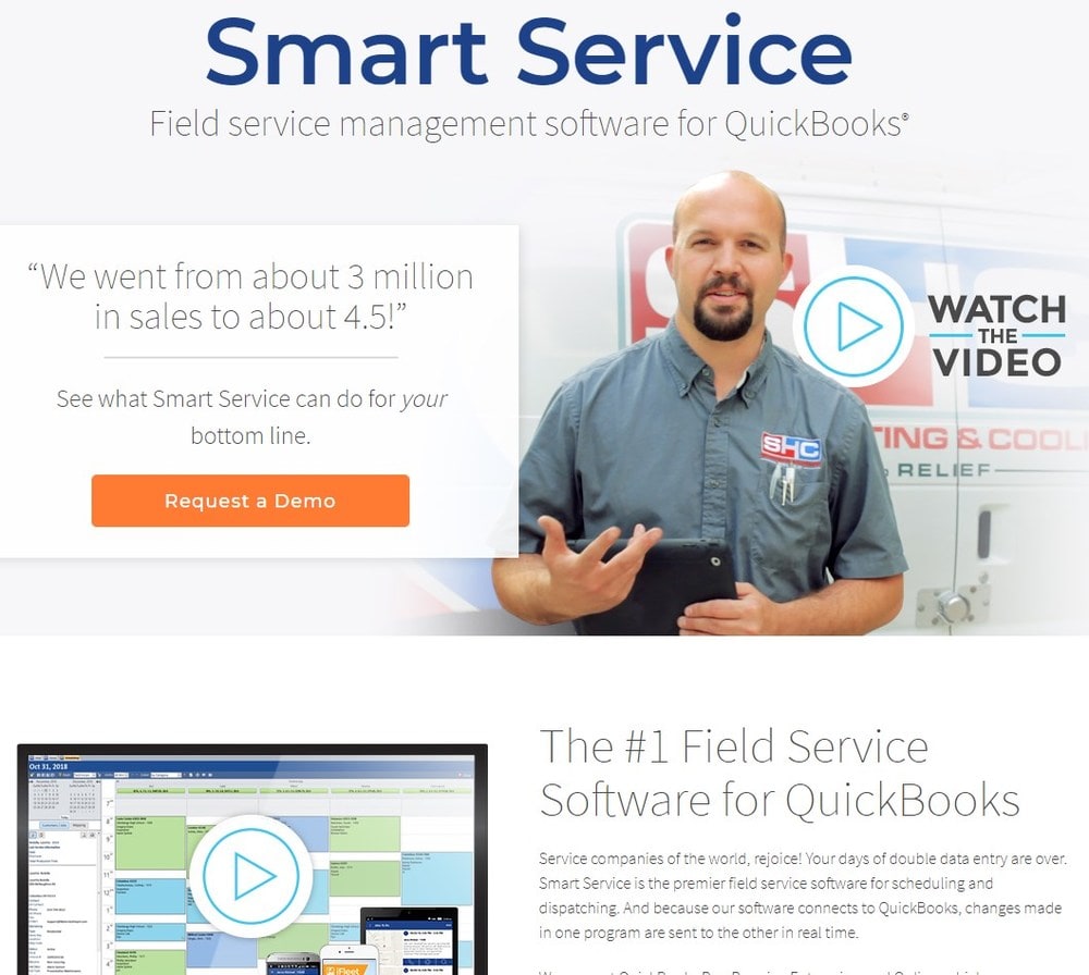 Smart Service主页截图。