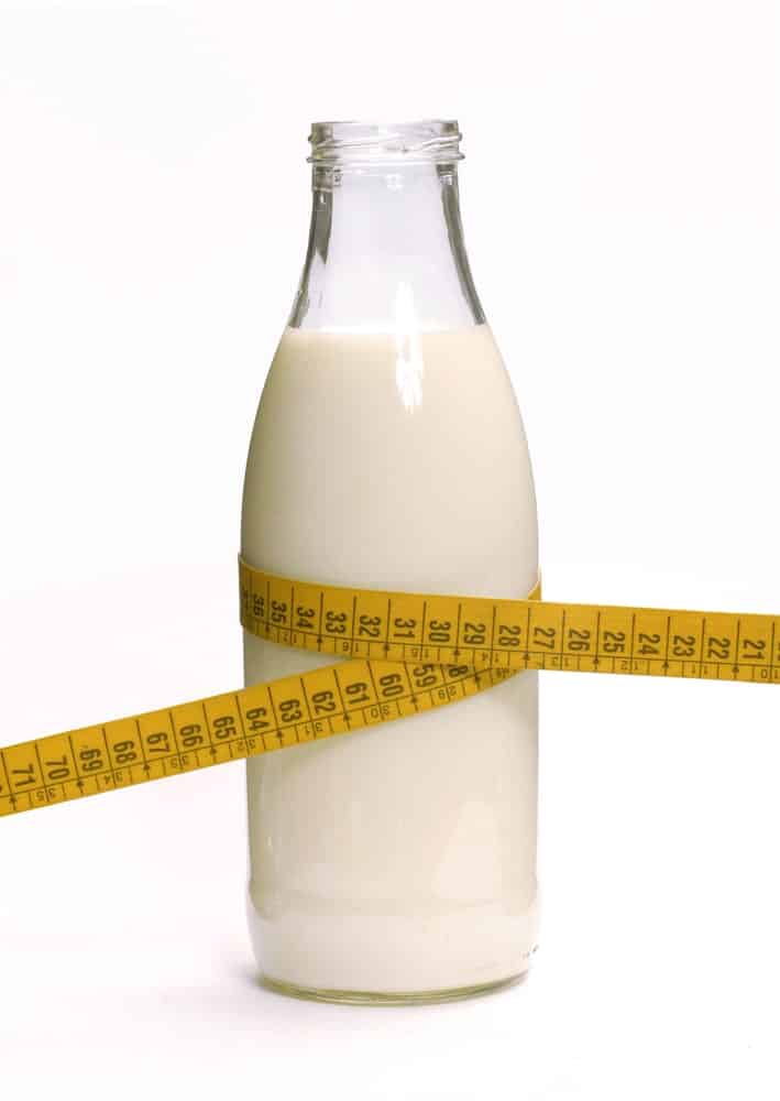 一瓶低脂牛奶