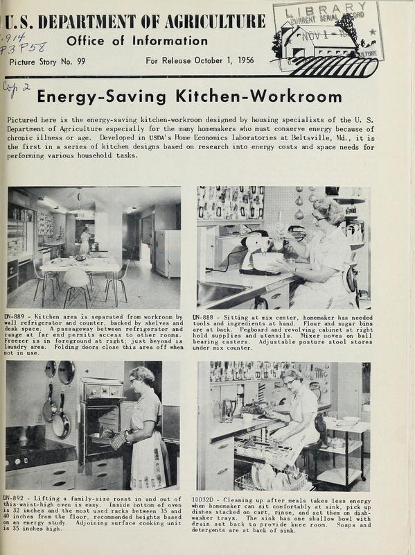 文章从美国。农业部关于节能Kitchen-Workroom。