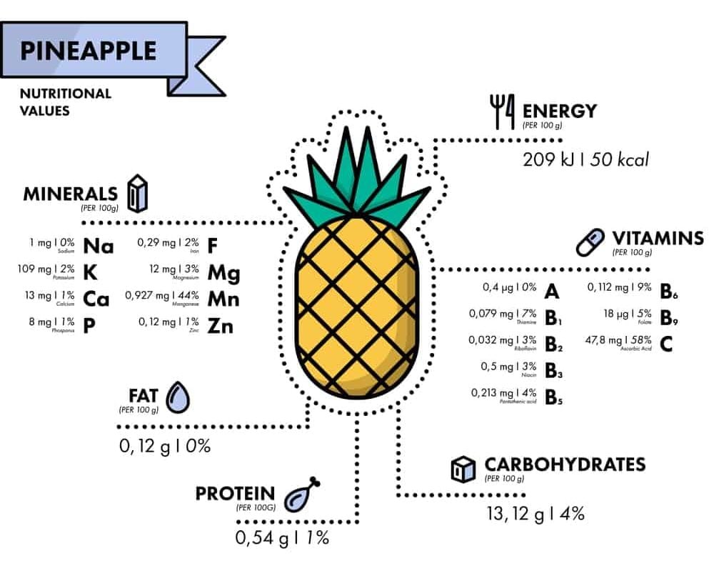 菠萝营养成分表