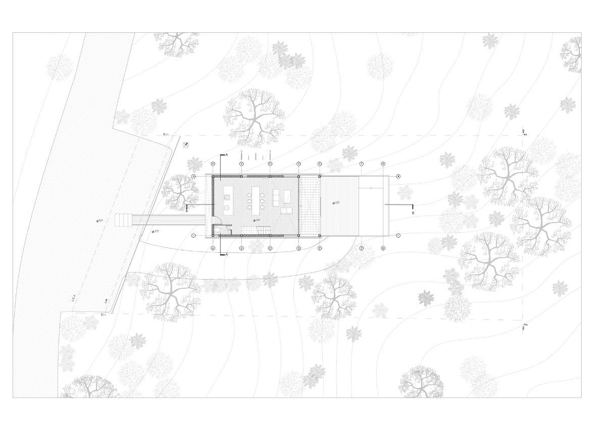 思基曼旅社整体房屋平面图。