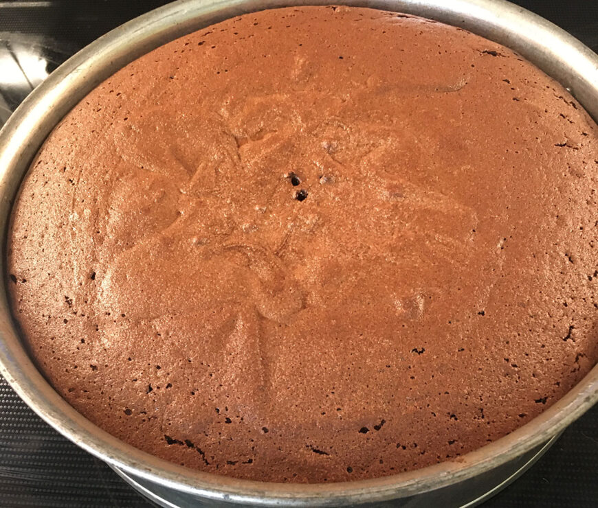 烘焙无面粉巧克力蛋糕。
