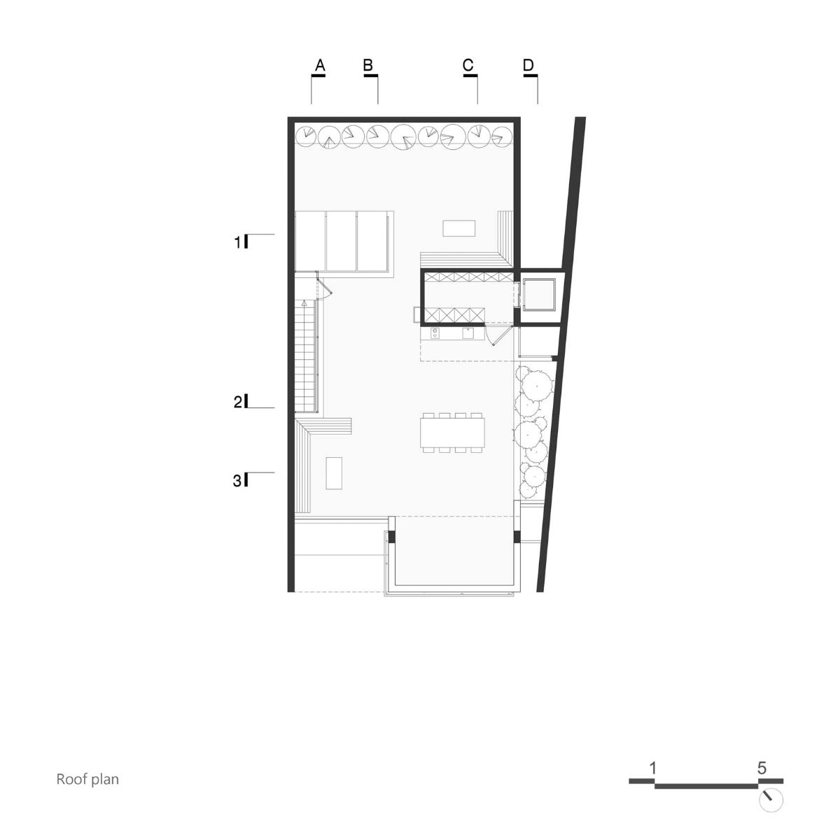 Pishva住宅四层平面图。