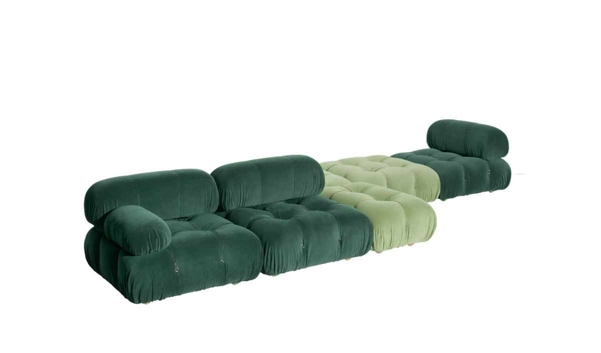 绝对不可思议的绿色Camaleonda沙发由B&B意大利家具