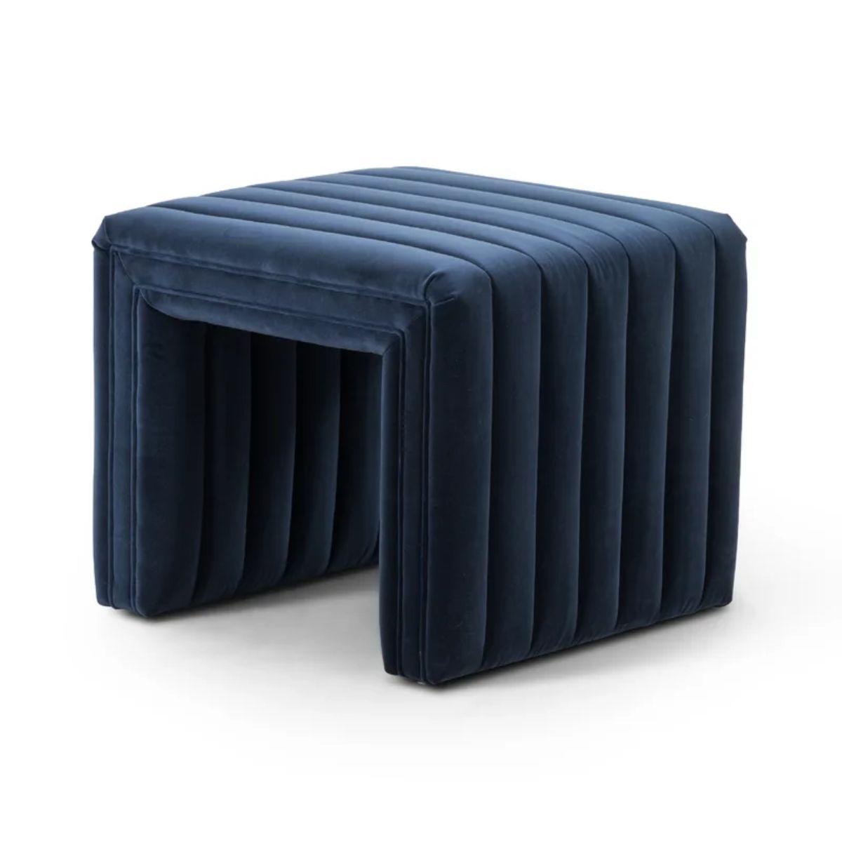 酷的现代方形蓝色靠垫由Perigold家具