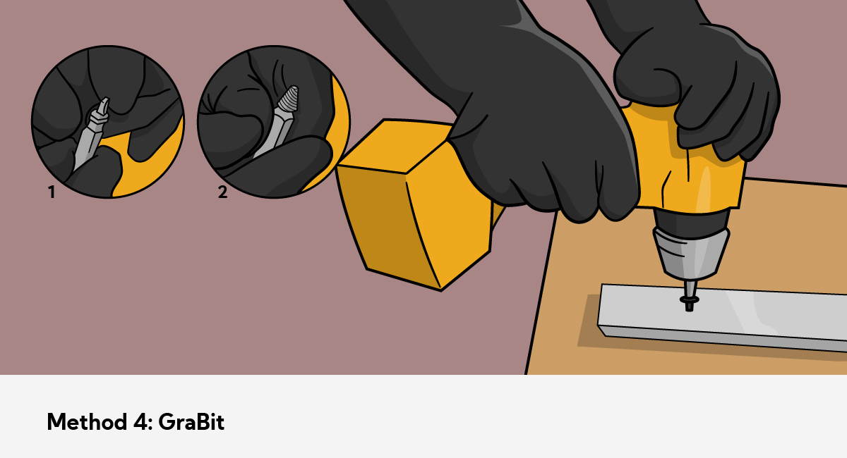 如何拆卸拆卸螺钉-方法四:用GraBit工具包拆卸拆卸螺钉