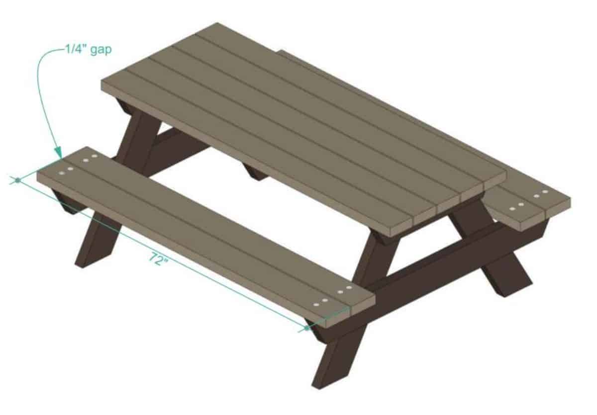 如何自制野餐桌-第四步:安装座椅