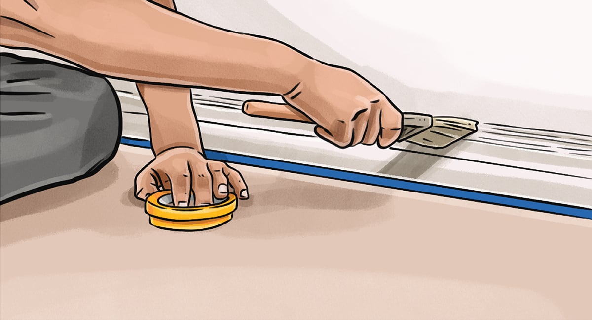 如何油漆脚板与地毯-步骤3:选择您的绘画方法