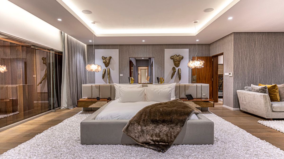 主卧室套房的概念是高端豪华酒店的总统酒店套房。